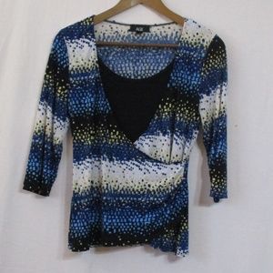 Abstract Checkered Top